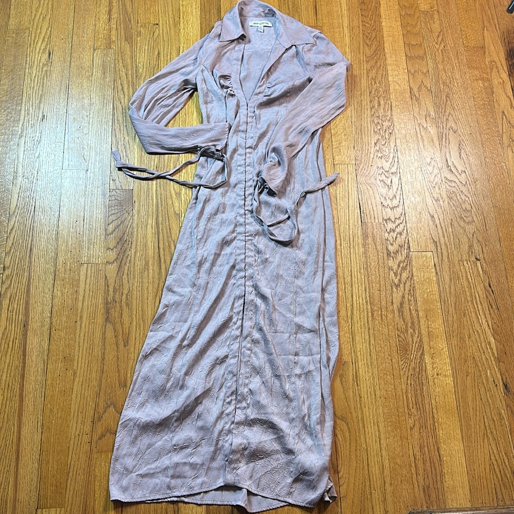 Urban‎ Outfitters Silky Dress Womens Size Small Petite Full Length Modern